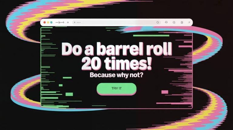 Do a Barrel Roll 20 Times – Here's What Happens