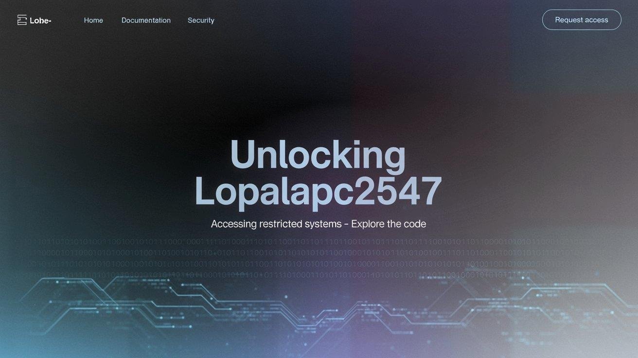 What Is Lopalapc2547