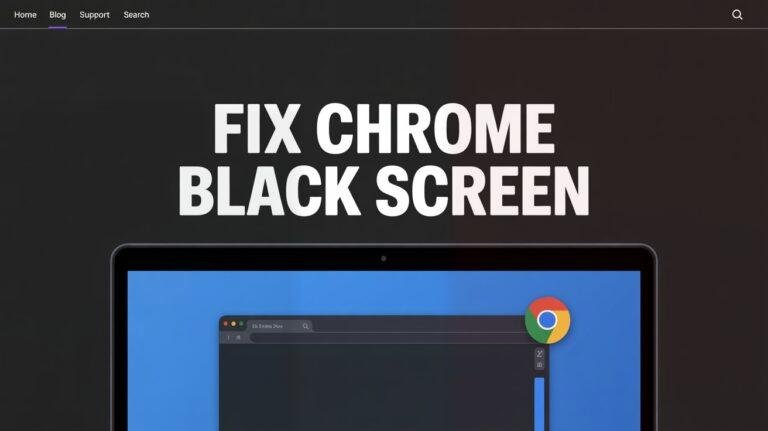 chrome black screen fix windows 11