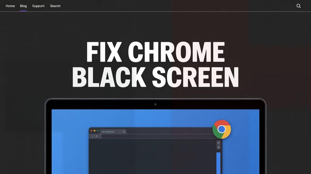 chrome black screen fix windows 11